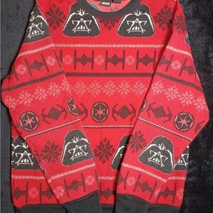 Star Wars Darth Vader Red and Black holiday Sweater, men’s large